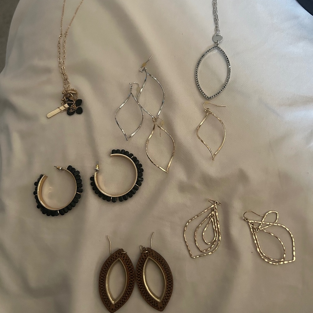 Maurice’s earrings and necklace